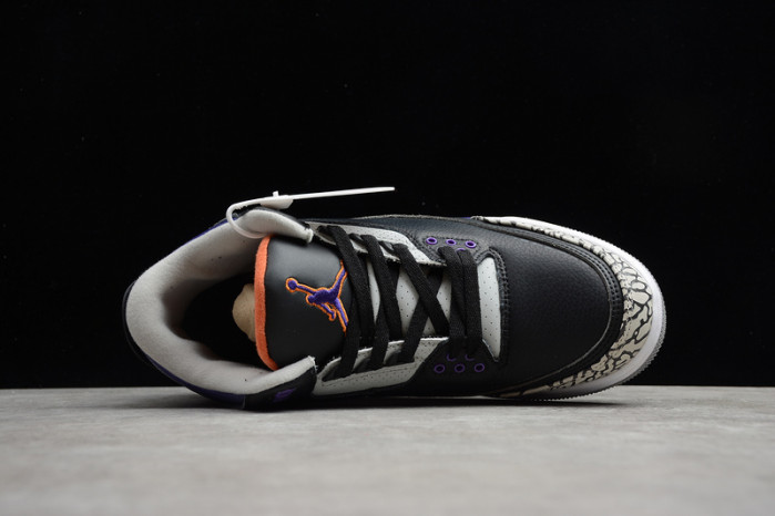 Jordan 3 Retro Black Court Purple CT8532-050
