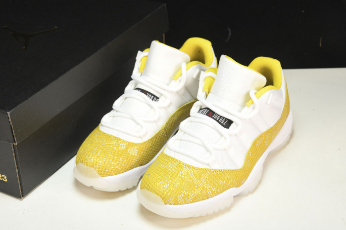 Air Jordan 11 Low WMNS “Yellow Snakeskin” AH7860-107