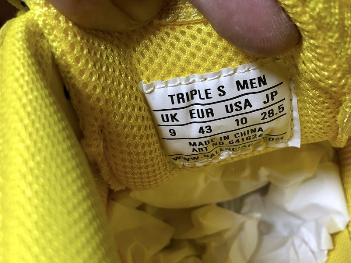 BLEN Triple S Clear Sole yellow 544351 W09O1 6501