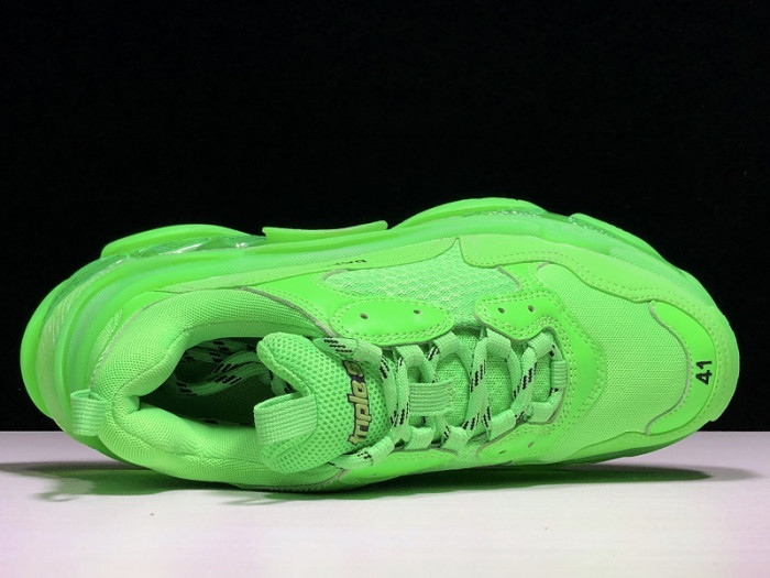 BLEN Triple S Neon Green Clear Sole 541624 W09OL 3801
