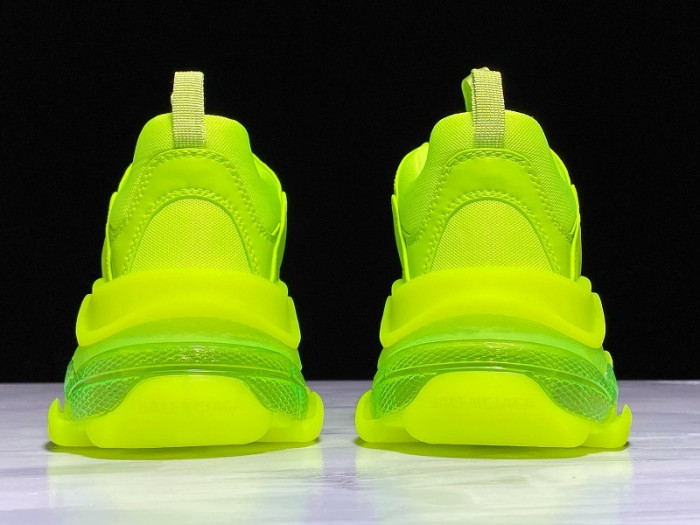 BLEN Triple S Neon fluo yellow Clear Sole 541624 W09OL 3809