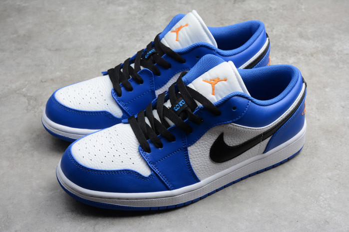 Jordan 1 Low Hyper Royal Orange Peel 553558-401