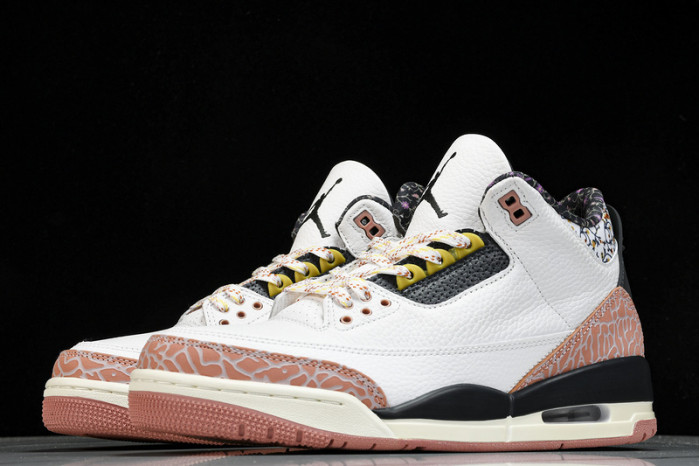 AIR JORDAN 3 RETRO "Red Stardust" 441140-100