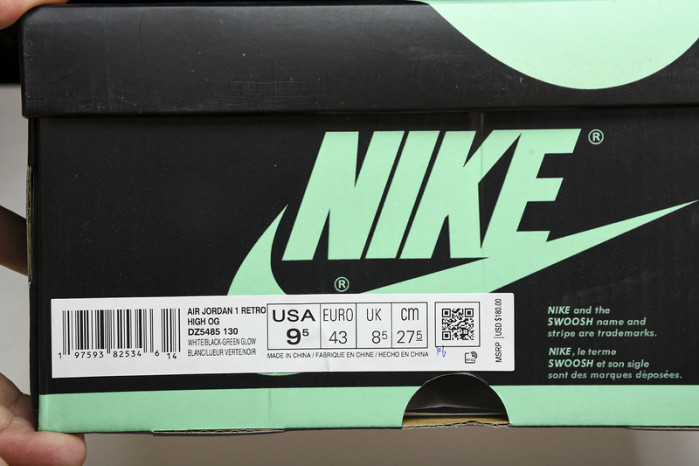 AIR JORDAN 1 RETRO HIGH "GREEN GLOW" DZ5485-130