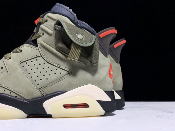 TRAVIS SCOTT AIR JORDAN 6 MEDIUM OLIVE CACTUS JACK CN1084-200