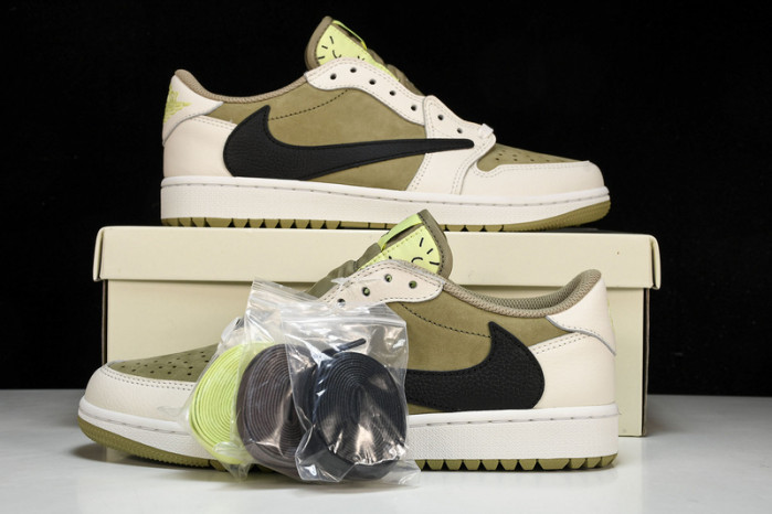 Travis Scott Air Jordan 1 Low Golf Olive FZ3124-200