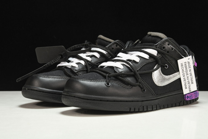 OH™ x Nike Dunk Low "The 50" In Black/Silver DM1602-001
