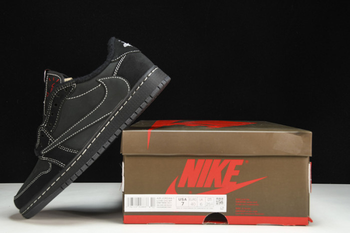 TRAVIS SCOTT X AIR JORDAN 1 LOW OG BLACK DM7866-168