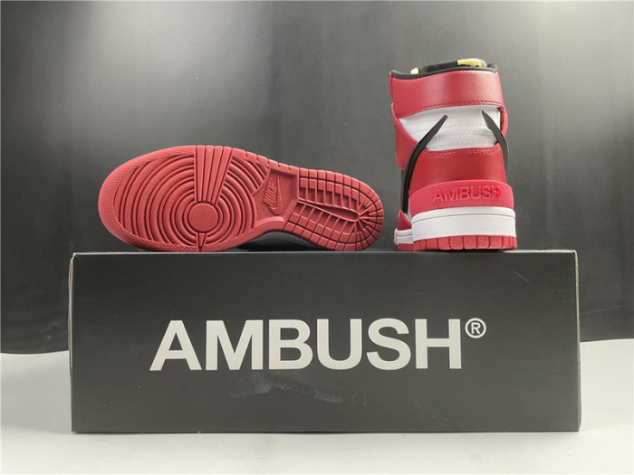 NIKE DUNK HIGH AMBUSH RED CU7544-102