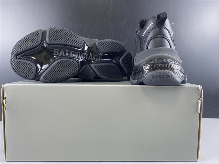 blen triple s black Ba*len*cia*ga with balen letter 541624 w09ol