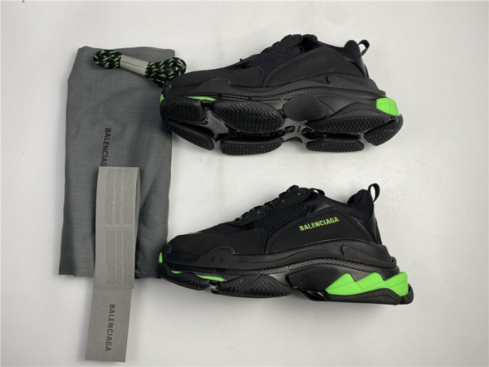 blen triple s black and green Ba*len*cia*ga 541624 w09ol 399