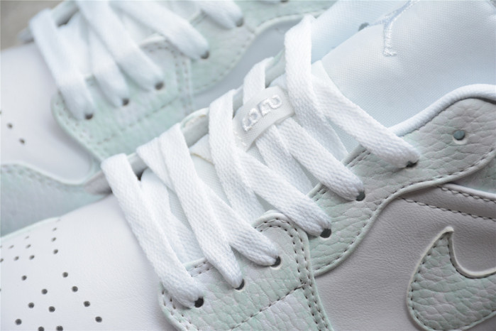 Jordan 1 Low Triple White Tumbled Leather - 553558-130