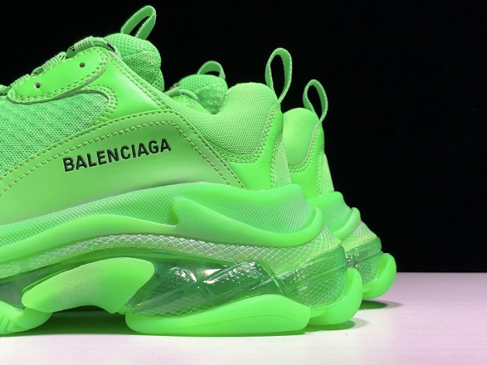 BLEN Triple S Neon Green Clear Sole 541624 W09OL 3801