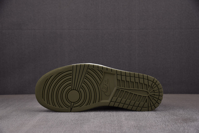 Air Jordan 1 Low Black Toe Medium Olive 553558-092