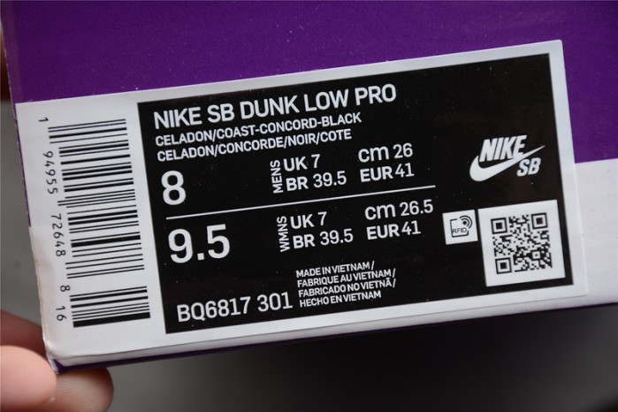 Nike Dunk Low SB Celadon - BQ6817-301