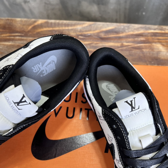 L.V # & AJ1 joint model inverted hook sneakers
