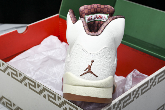 Air Jordan 5 "El Grito" Sail and Dark Pony HF8833-100