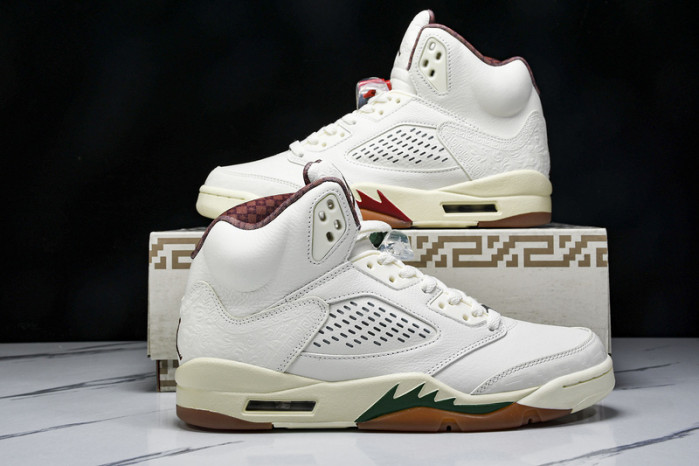 Air Jordan 5 "El Grito" Sail and Dark Pony HF8833-100
