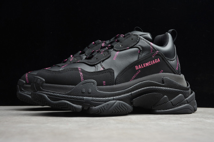 best Ba*len*cia*ga triple s black puink 524039 w2fa1 7635 shoes